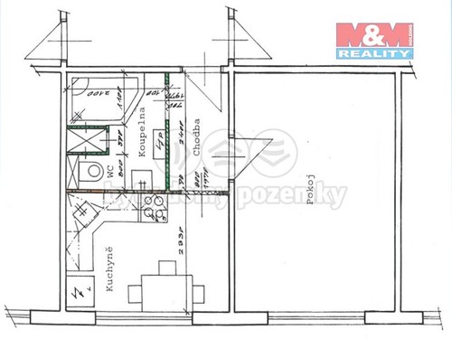 Prodaný byt 1+1 40 m²