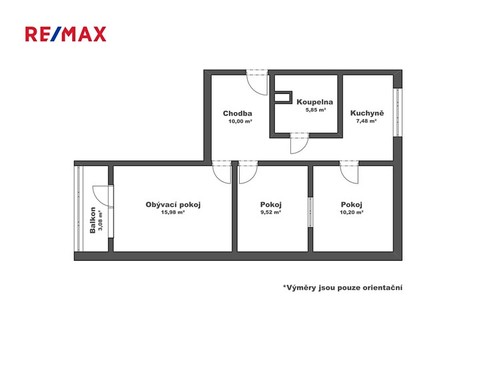 Prodaný byt 3+1 66 m²