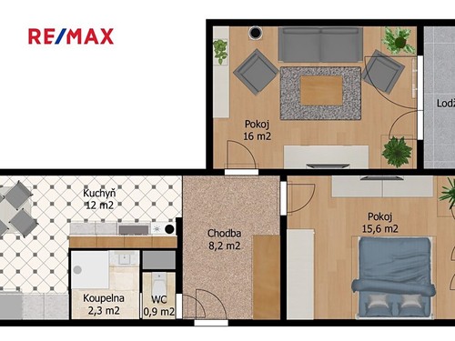 Prodaný byt 2+1 60 m²