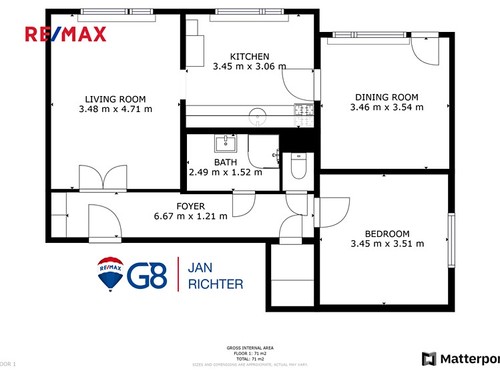 Prodaný byt 3+1 71 m²