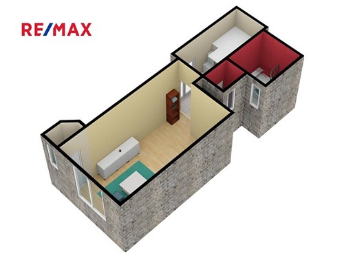Prodaný byt 1+kk 28 m²
