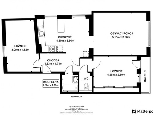 Prodaný byt 3+1 77 m²