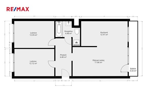 Prodaný byt 3+1 73 m²