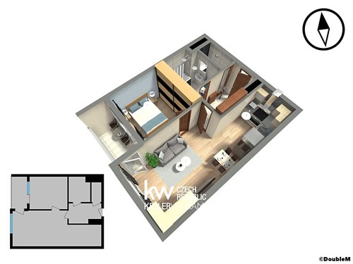 Prodaný byt 2+kk 53 m²