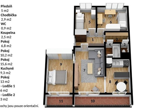 Prodaný byt 4+1 67 m²