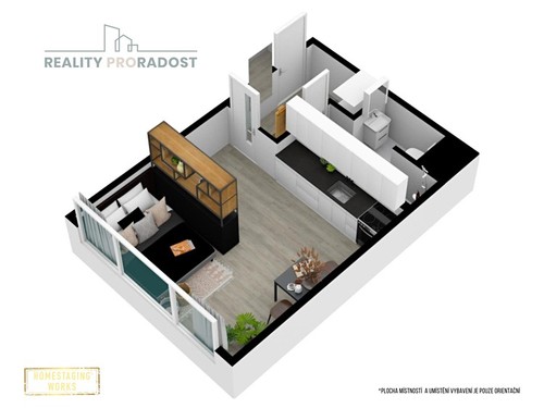 Prodaný byt 1+kk 29 m²