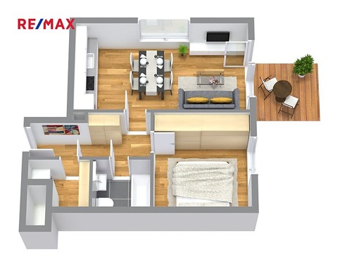 Prodaný byt 2+kk 51 m²