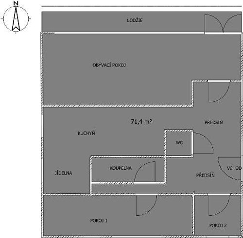 Prodaný byt 3+1 72 m²