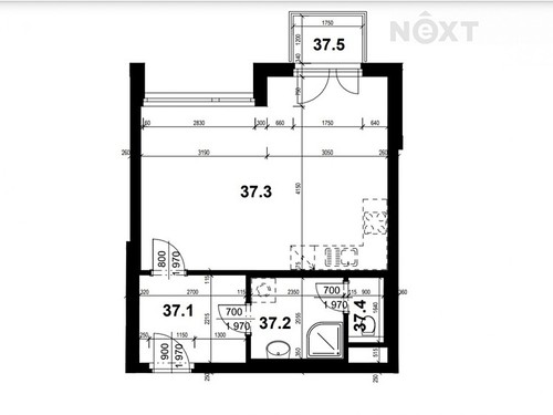 Prodaný byt 1+kk 44 m²