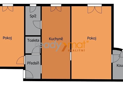 Prodaný byt 2+1 56 m²