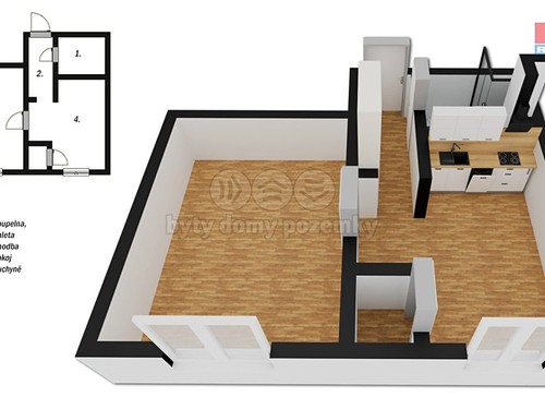 Prodaný byt 1+1 37 m²