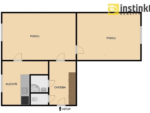 Prodaný byt 2+1 52 m²