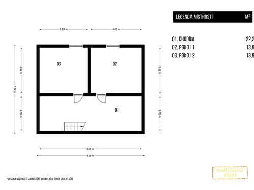 Prodaná chalupa 136 m², pozemek 440 m²