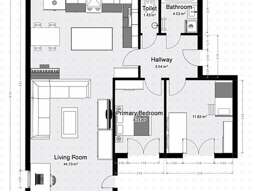 Prodaný byt 3+kk 76 m²