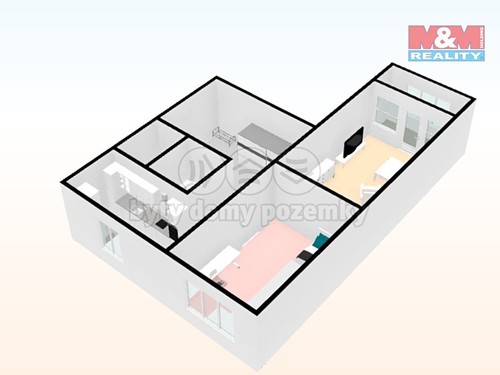 Prodaný byt 2+1 54 m²