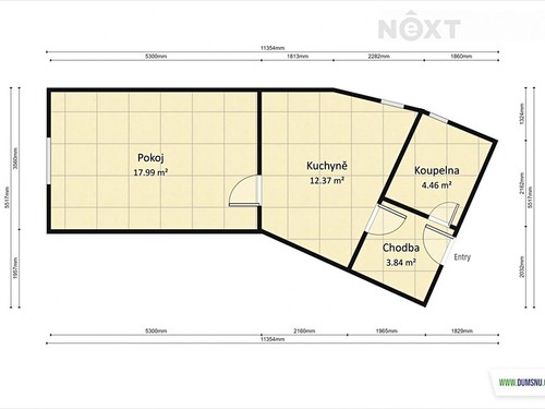 Prodaný  byt 1+1 48 m²