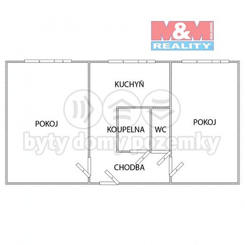 Prodaný byt 2+1 52 m²