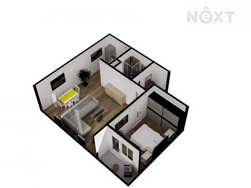 Prodaný byt 2+kk 48 m²