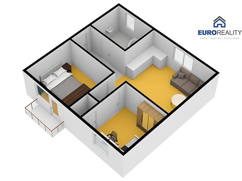 Prodaný byt 3+kk 64 m²