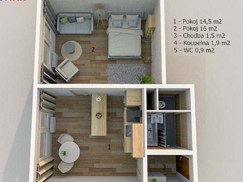 Prodaný byt 1+1 35 m²