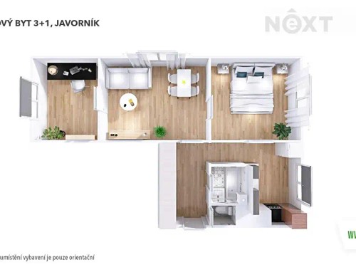 Prodaný byt 3+1 56 m²