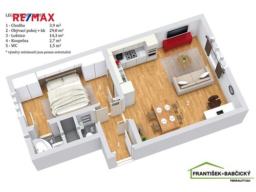 Prodaný byt 2+kk 53 m²