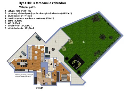 Prodej bytu 4+kk 145 m²