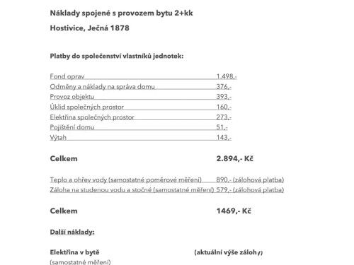 Prodaný byt 2+kk 48 m²