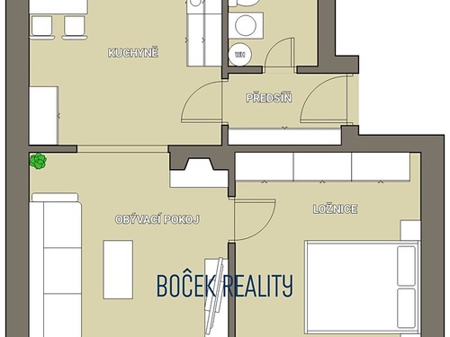Prodaný byt 2+1 53 m²