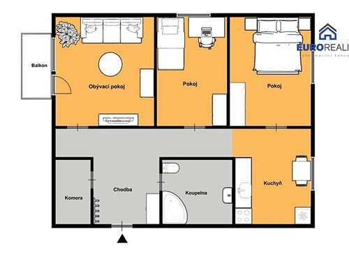 Prodaný byt 3+1 64 m²