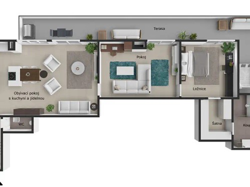 Prodaný byt 3+kk 114 m²
