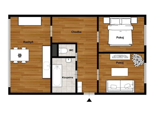 Prodaný byt 2+1 56 m²