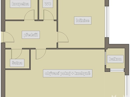 Prodaný byt 2+kk 59 m²