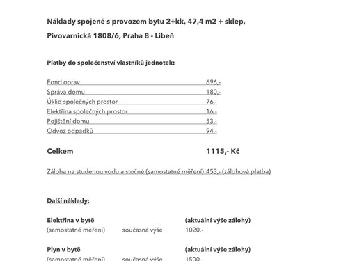 Prodaný byt 2+kk 47 m²