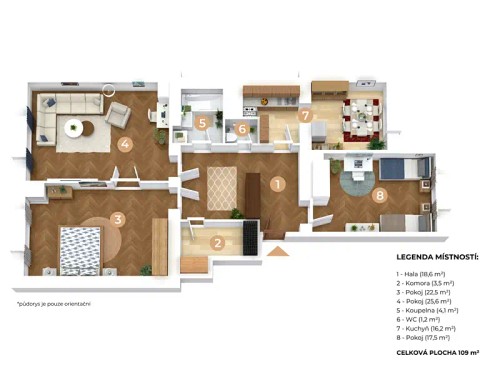 Prodaný byt 3+1 109 m²