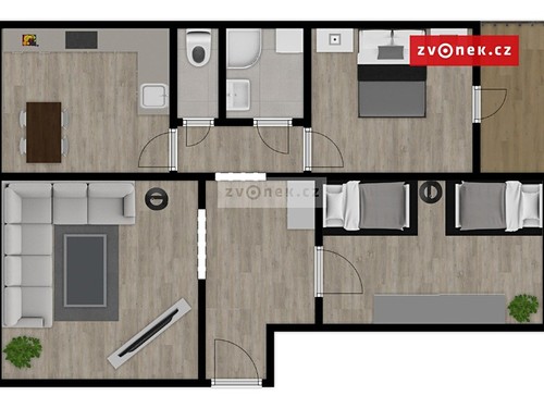 Prodaný byt 3+1 66 m²