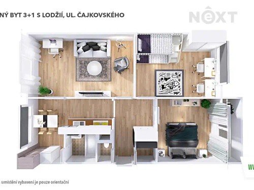 Prodaný  byt 3+1 76 m²