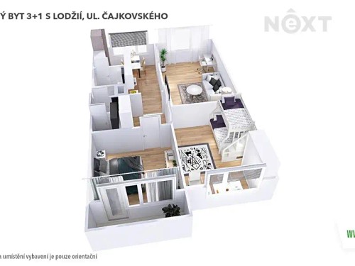 Prodaný  byt 3+1 76 m²