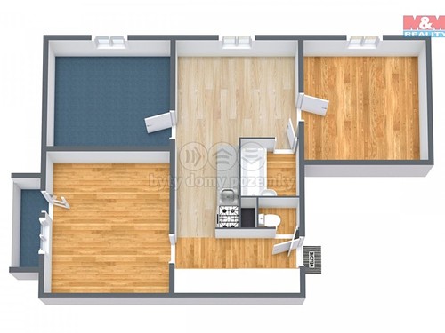 Prodaný byt 3+1 60 m²