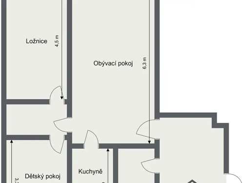 Prodaný byt 3+1 67 m²