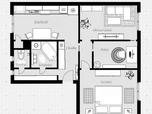 Prodej bytu 2+1 64 m²