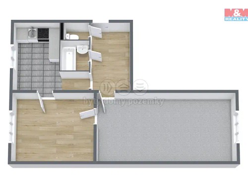Prodaný byt 2+1 55 m²