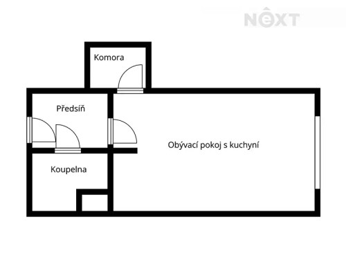 Prodaný byt 1+kk 29 m²