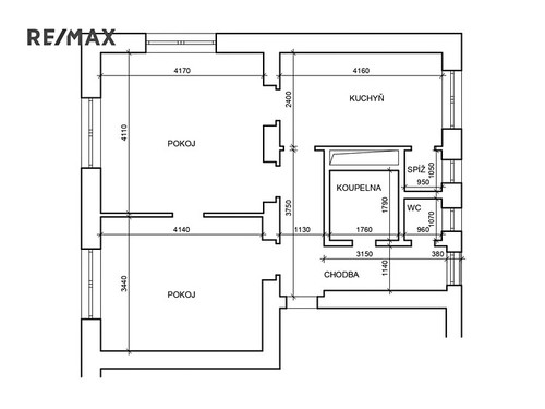 Prodaný byt 2+1 56 m²