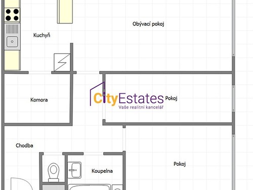 Prodaný byt 3+1 71 m²
