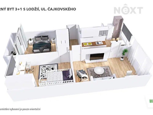 Prodaný  byt 3+1 76 m²