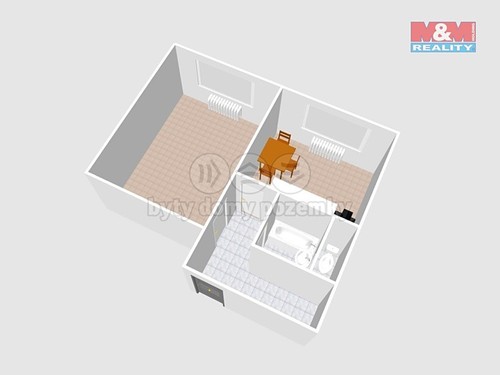 Prodaný byt 1+1 41 m²