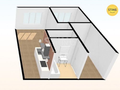 Prodaný byt 2+kk 43 m²