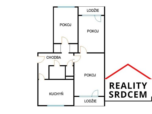 Prodaný byt 3+1 73 m²