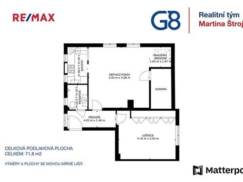 Prodaný byt 2+1 71 m²